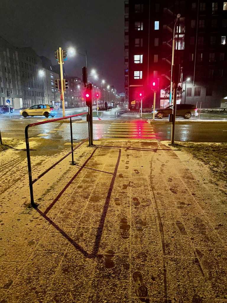 Snö i Malmö