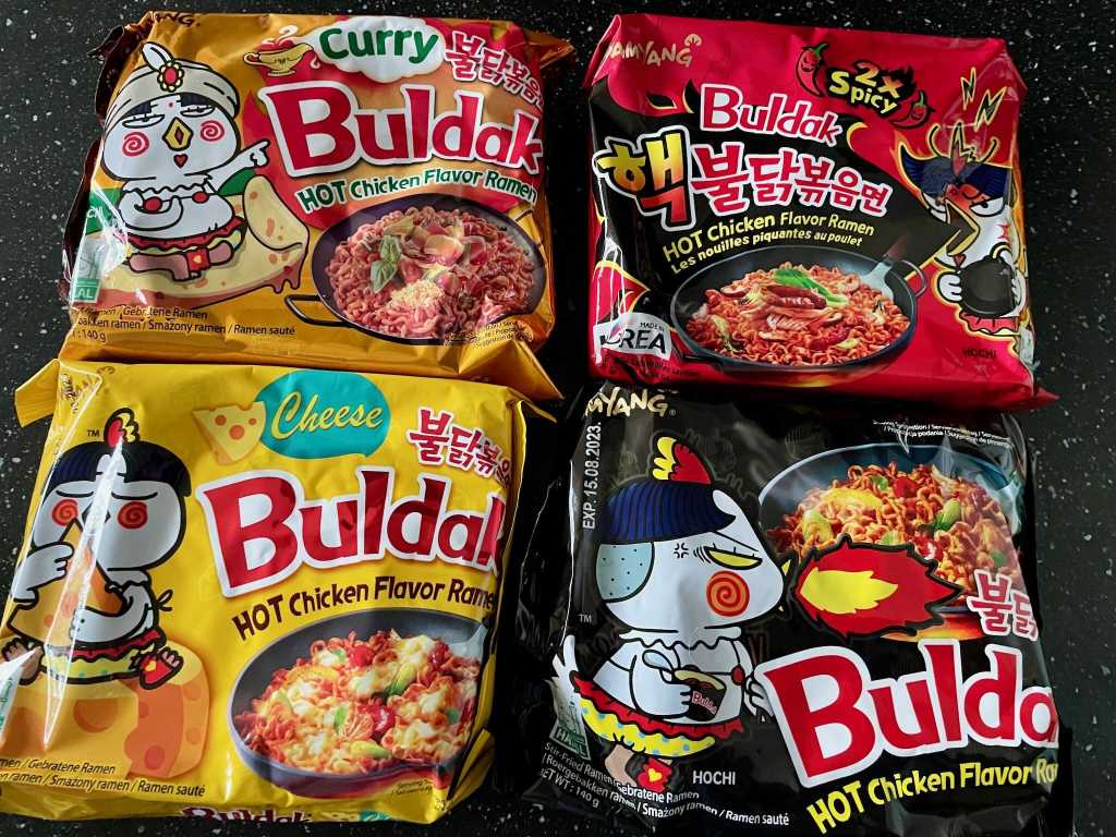 Starka nudlar från Korea.