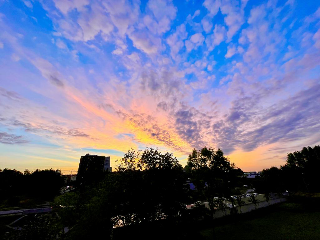 Vacker himmel över Hyllie