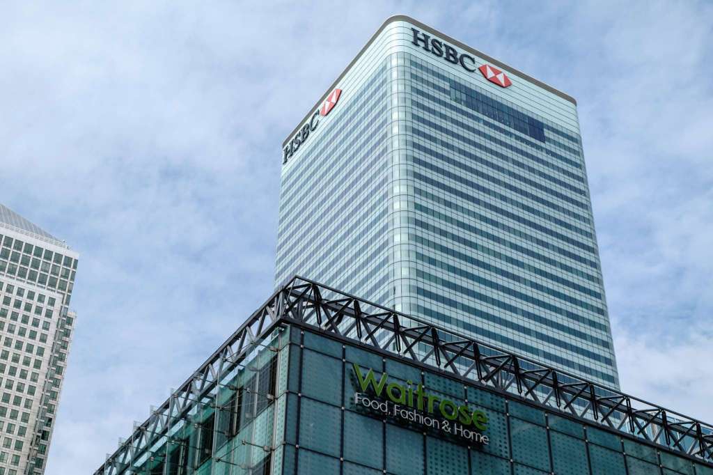 HSBC headquarters, London.
